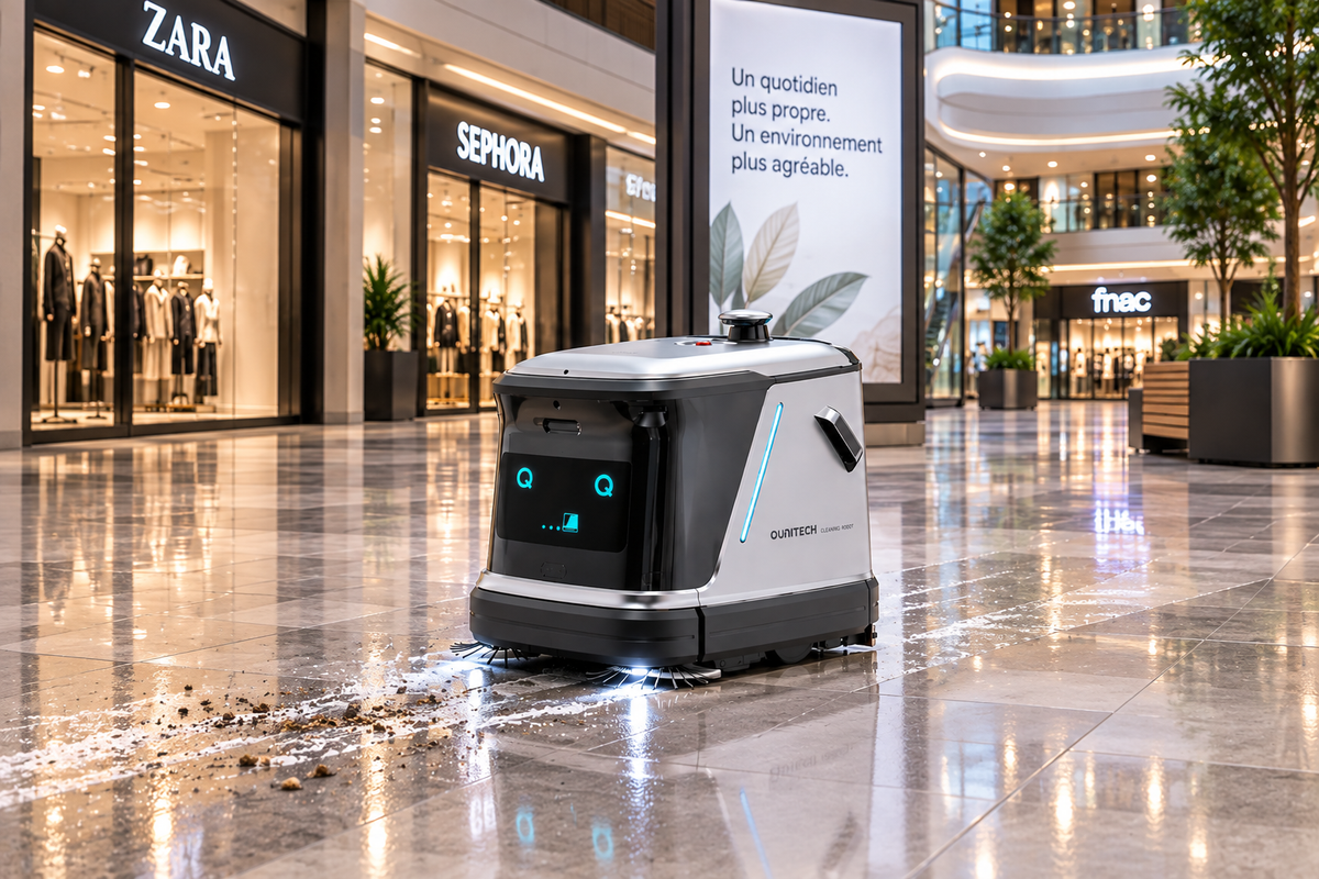Robot de nettoyage professionnel OUNITECH Q3-G 4-en-1